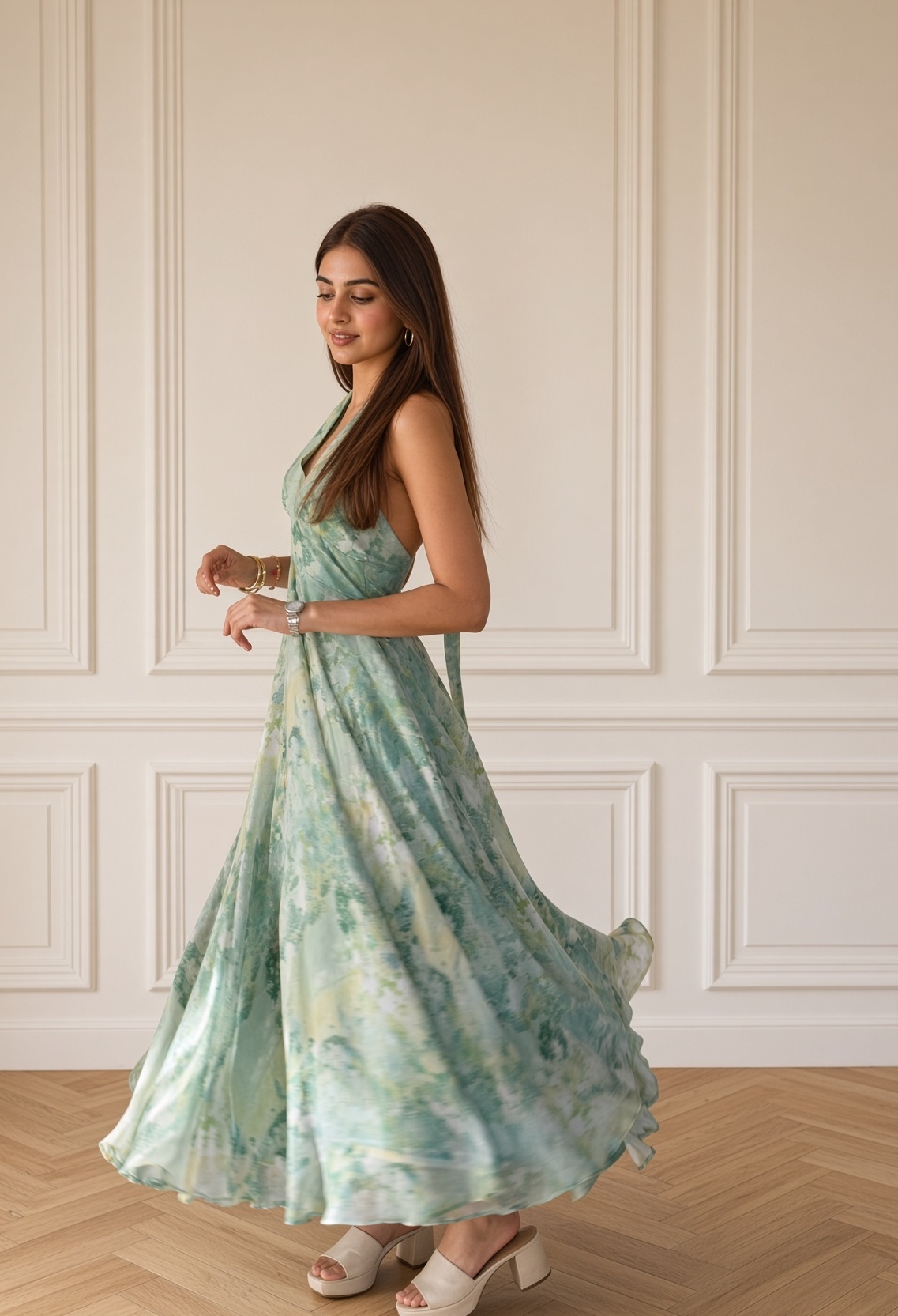Firenze halter neck dress — photo 4